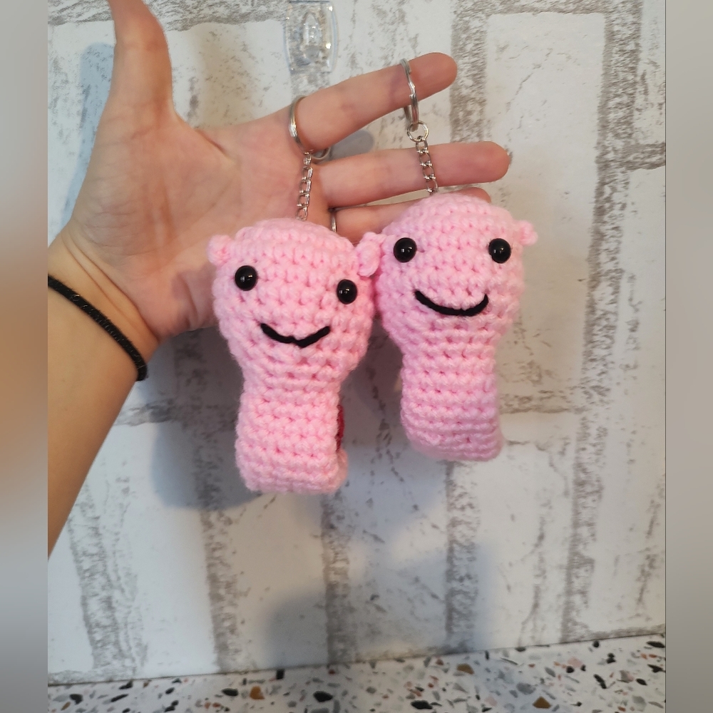 Valentine Snail Keychains!